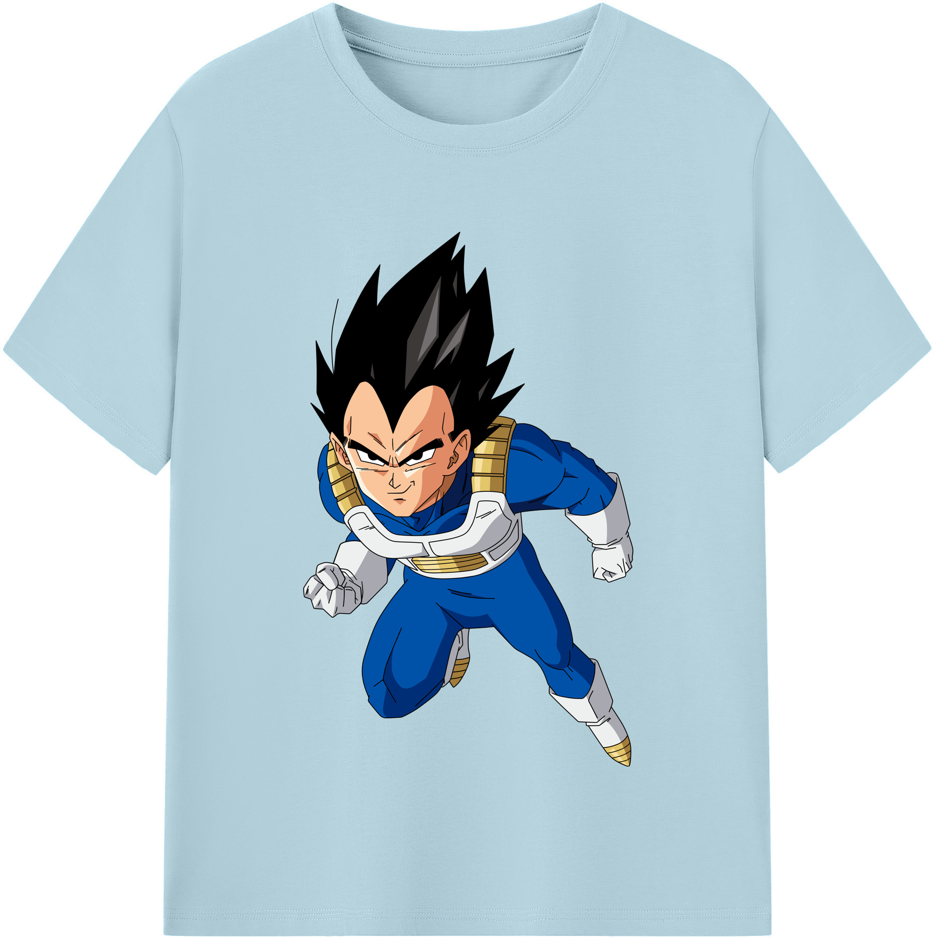 （画像用） ドラゴンボール ベジータ四世（Bejīta Yonsei）DRAGON BALL Vegeta IV 綿100％半袖Tシャツ（フロントプリント）